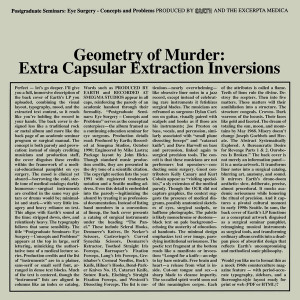 Geometry of Murder: Extra Capsular Extraction Inversions (Clear Vinyl)